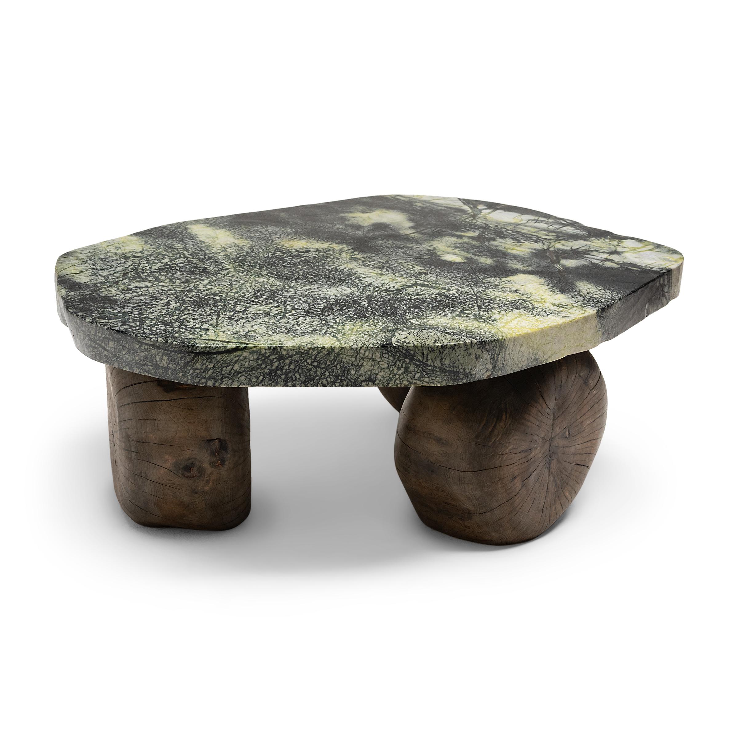 Chinese Mossy Path Meditation Stone Table