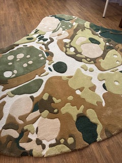 Mossy Terrain Rug in Green and Beige by RAG home