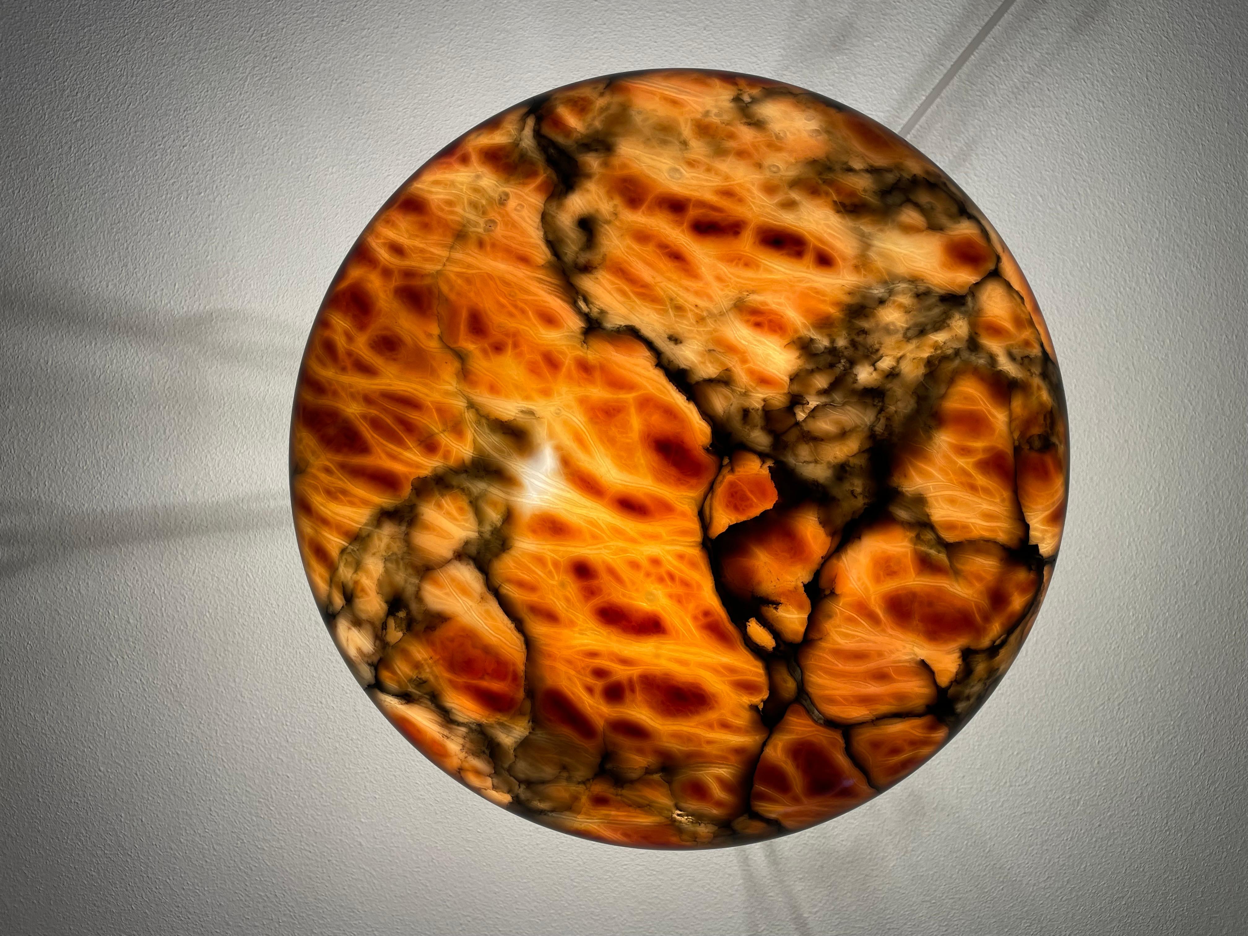 Most Amazing Antique Alabaster Shade Pendant Chandelier, Large & Timeless 1910 2