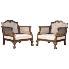 Most Attractive Pair of Early 20th Century Bergère Chairs