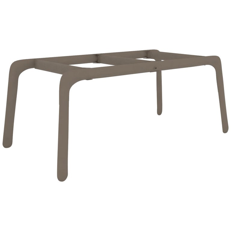 Most Polished Beige Grey Color Carbon Steel Writing Table by Zieta For ...