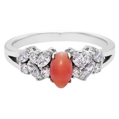 Verlobungsring mit der seltensten Perle der Welt, Konch Perle Marquise Diamant