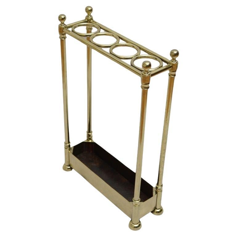 Most Unusual and Very Stylish Antique Brass Umbrella Stand