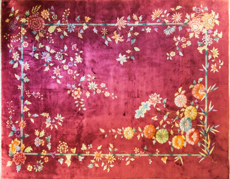 Most Wonderful Antique Art Deco Carpet at 1stDibs