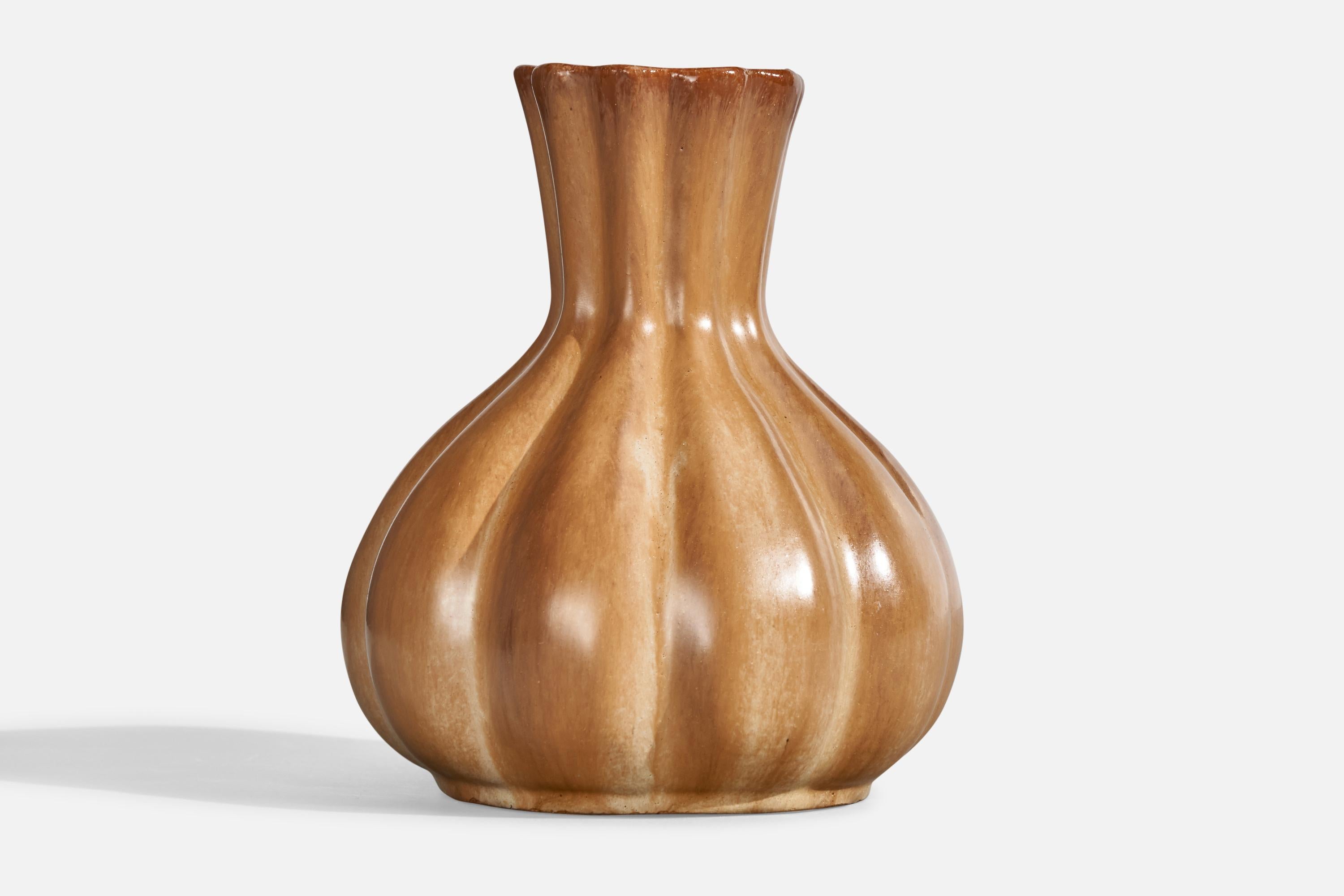 Svedese Motala Lervarufabrik, Vaso, Ceramica, Svezia, anni '30 in vendita