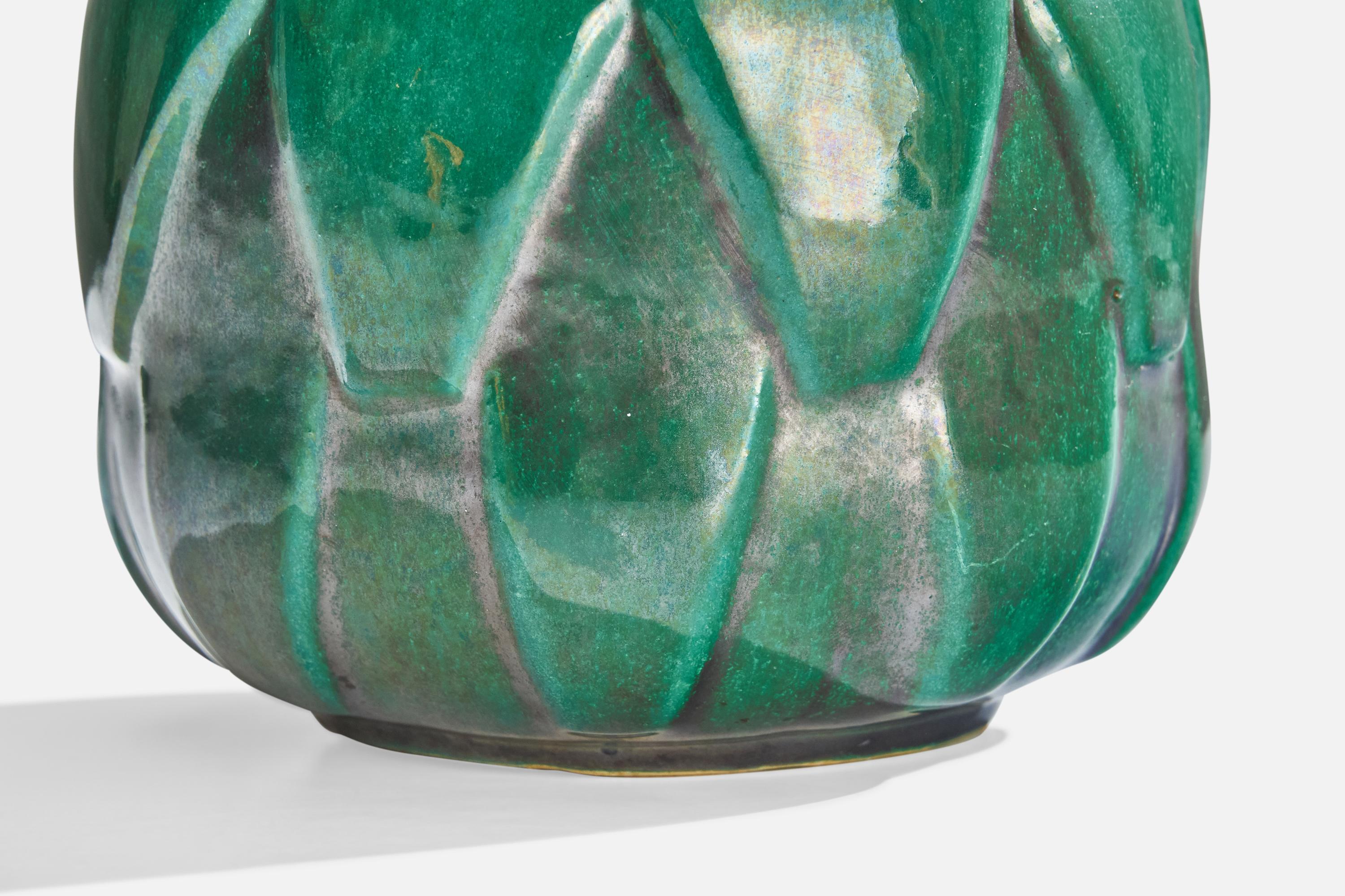 Motala Lervarufabrik, Vase, Ceramic, Sweden, 1930s For Sale 1