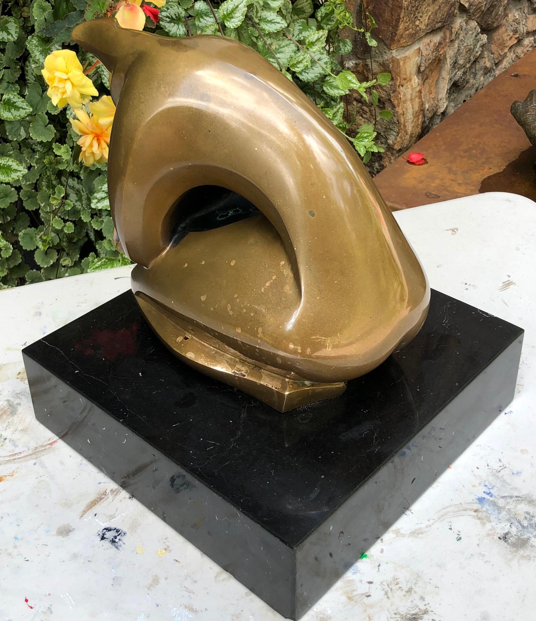 Bronzeskulptur „Mutter und Kind“ von Isaac Kahn (Moderne der Mitte des Jahrhunderts) im Angebot