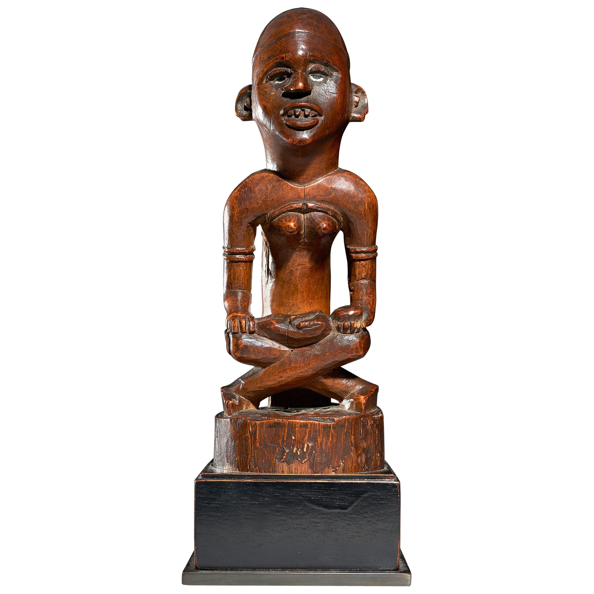 Mother and Child Figure "Phemba", Kongo, Drc, Beginning 20th C