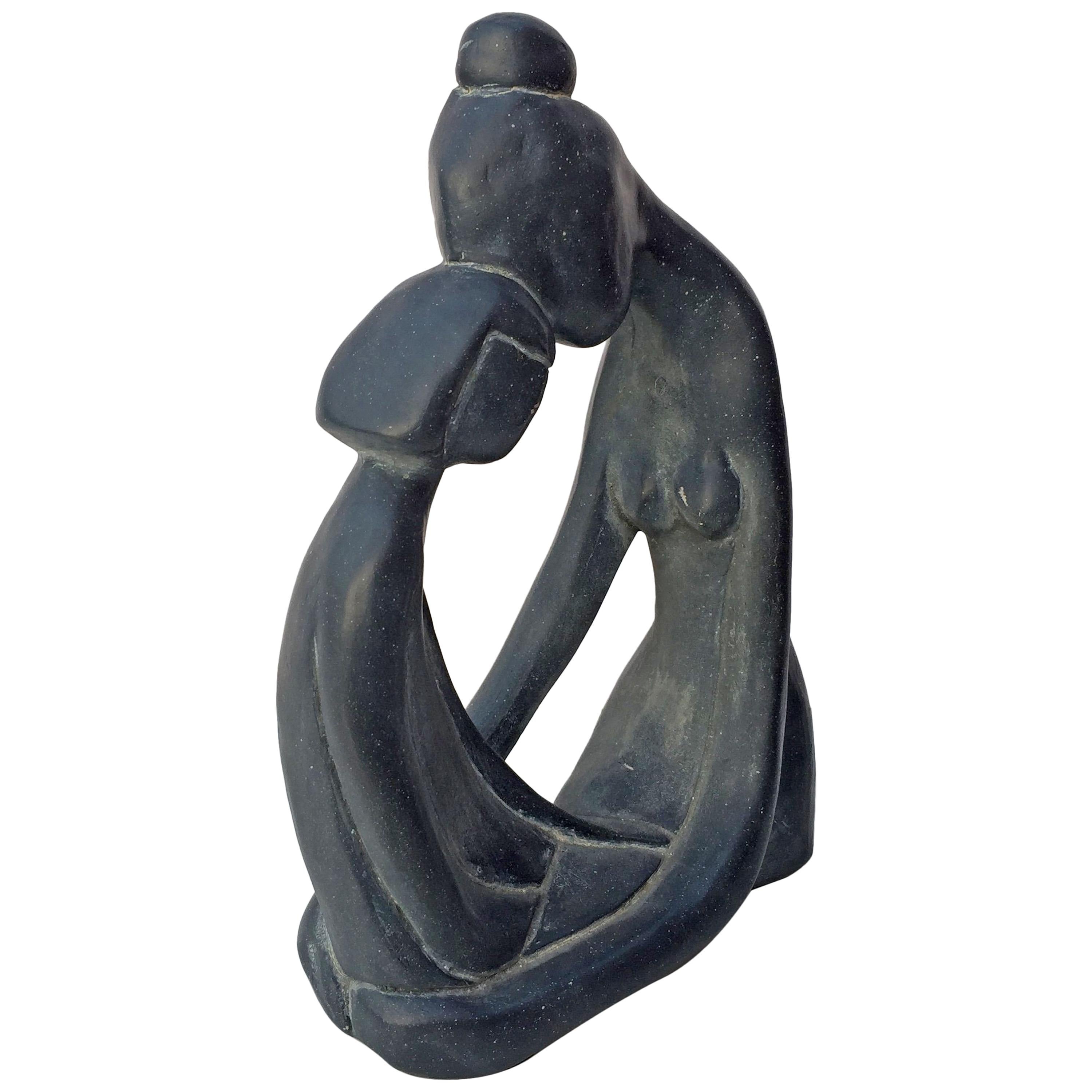Mother and Child Sculpture For Sale