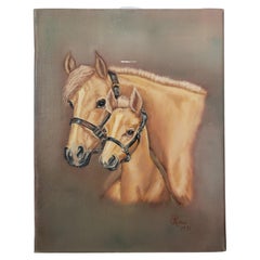 Mother and Colt Horse Painting