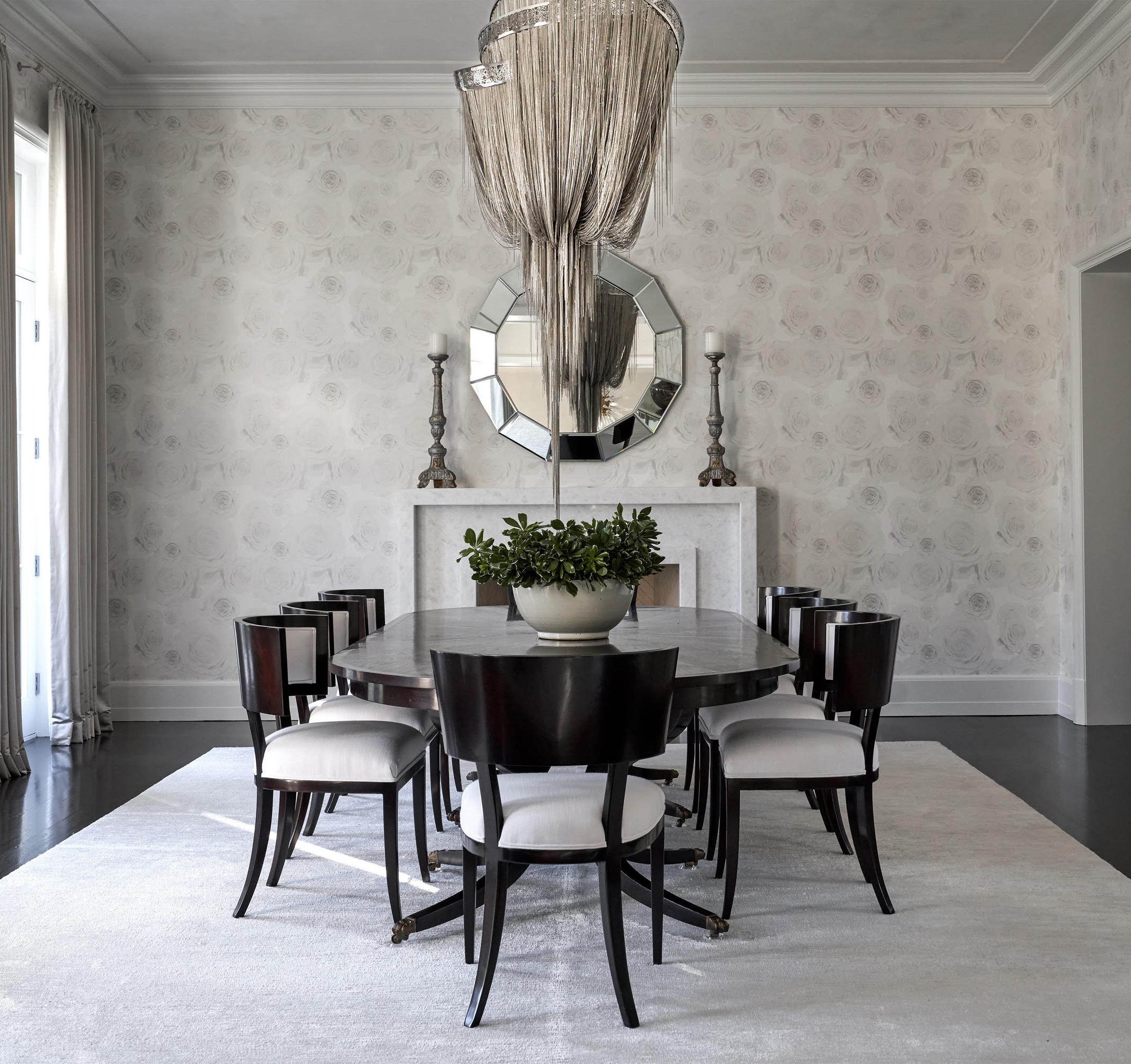 Bronze Mother Chandelier:  Elegant, Draped Chandelier in Stainless Steel