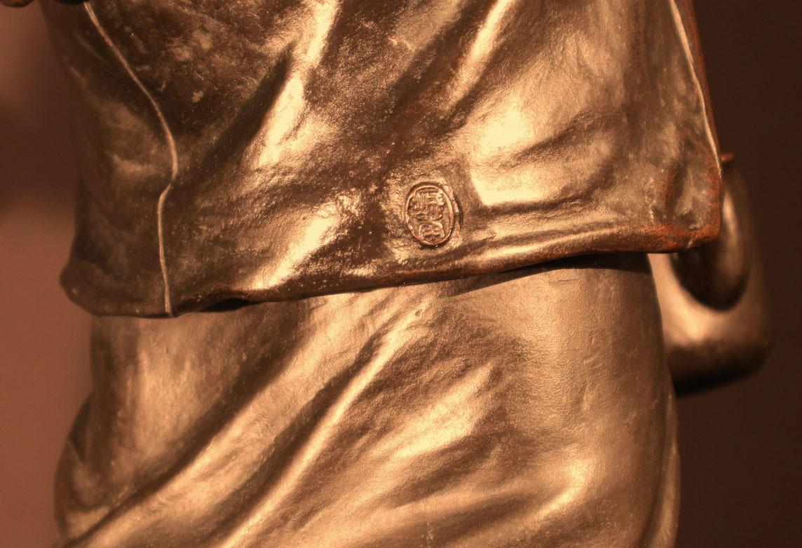 Mother & Child - Bronzo giapponese del periodo Meiji In condizioni buone in vendita a Atlanta, GA