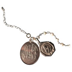 Mother Medaillon Kette Halskette Vintage