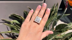 Mother of Pearl 18K Gold Plated Ring Italian Made