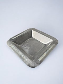 Tischdekoration aus Perlmutt und Aluminium, Italien, CIRCA 1980