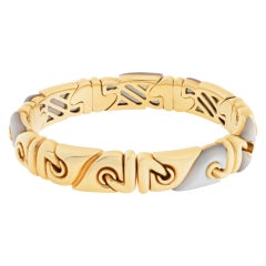 Perlmutt- und 18 Karat Gelbgold-Armreif