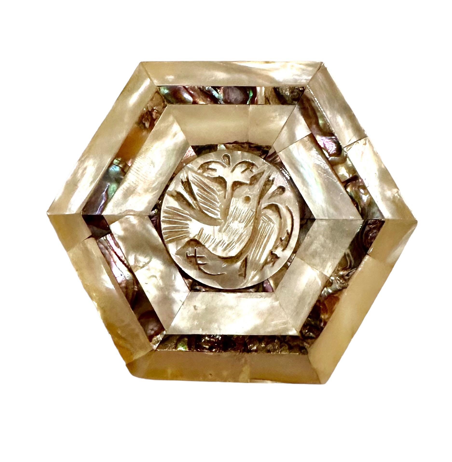 Mother Of Pearl And Abalone Box For Sale at 1stDibs