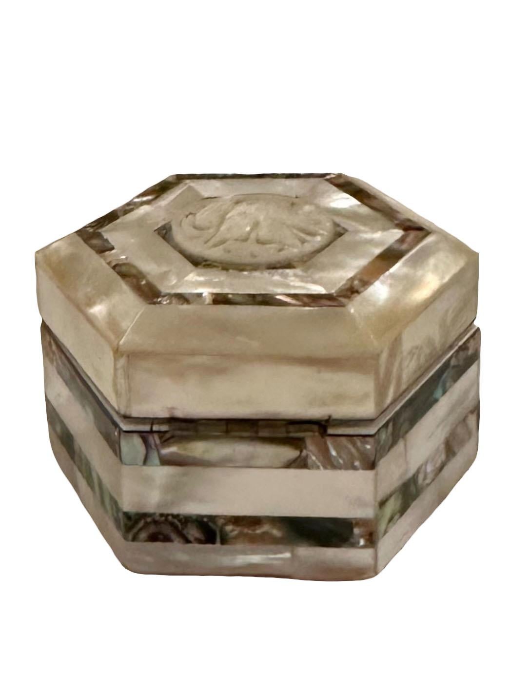 Mother Of Pearl And Abalone Box at 1stDibs