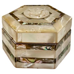 Mother Of Pearl And Abalone Box