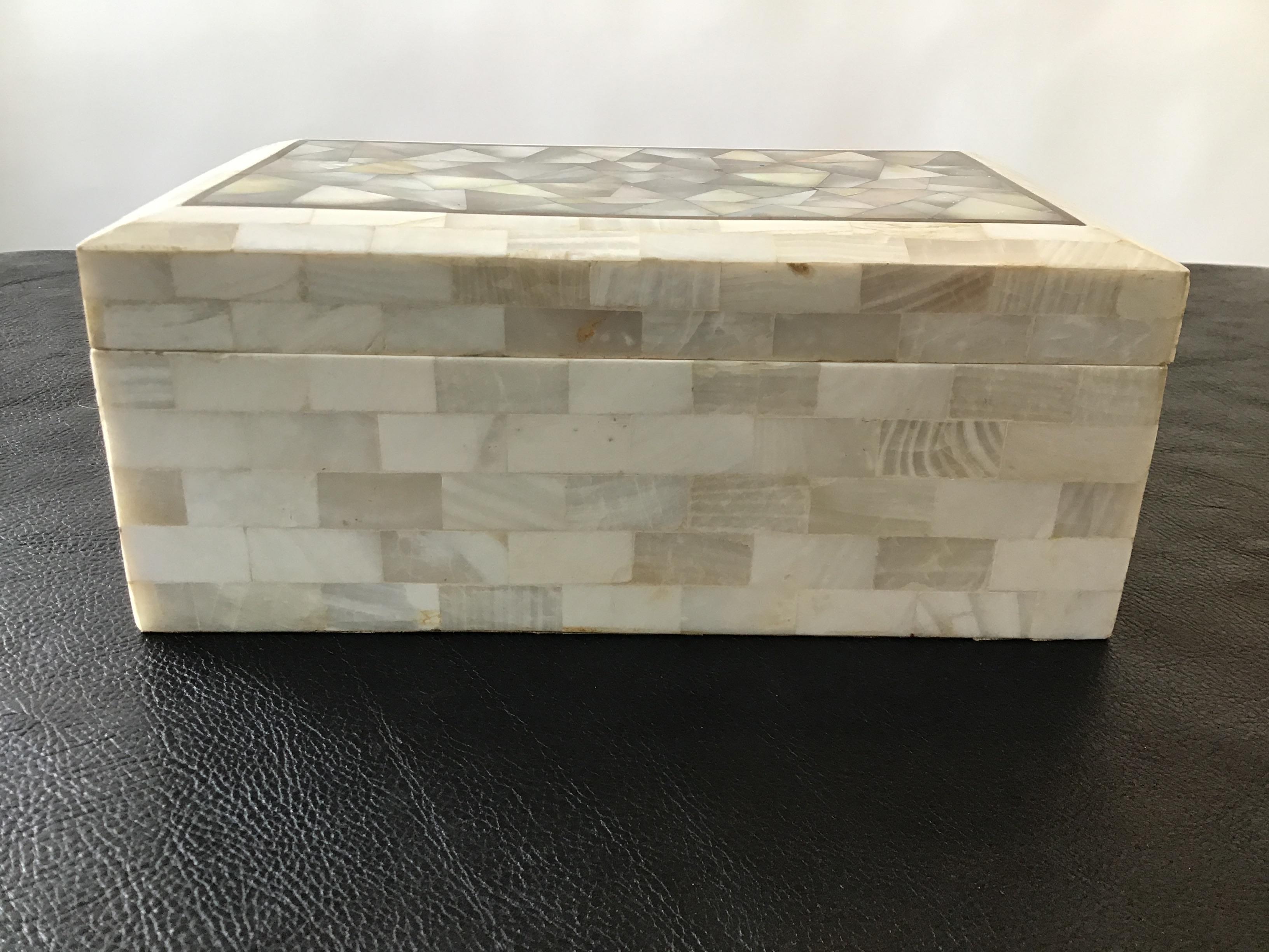 Mother of Pearl and Bone Box For Sale 1