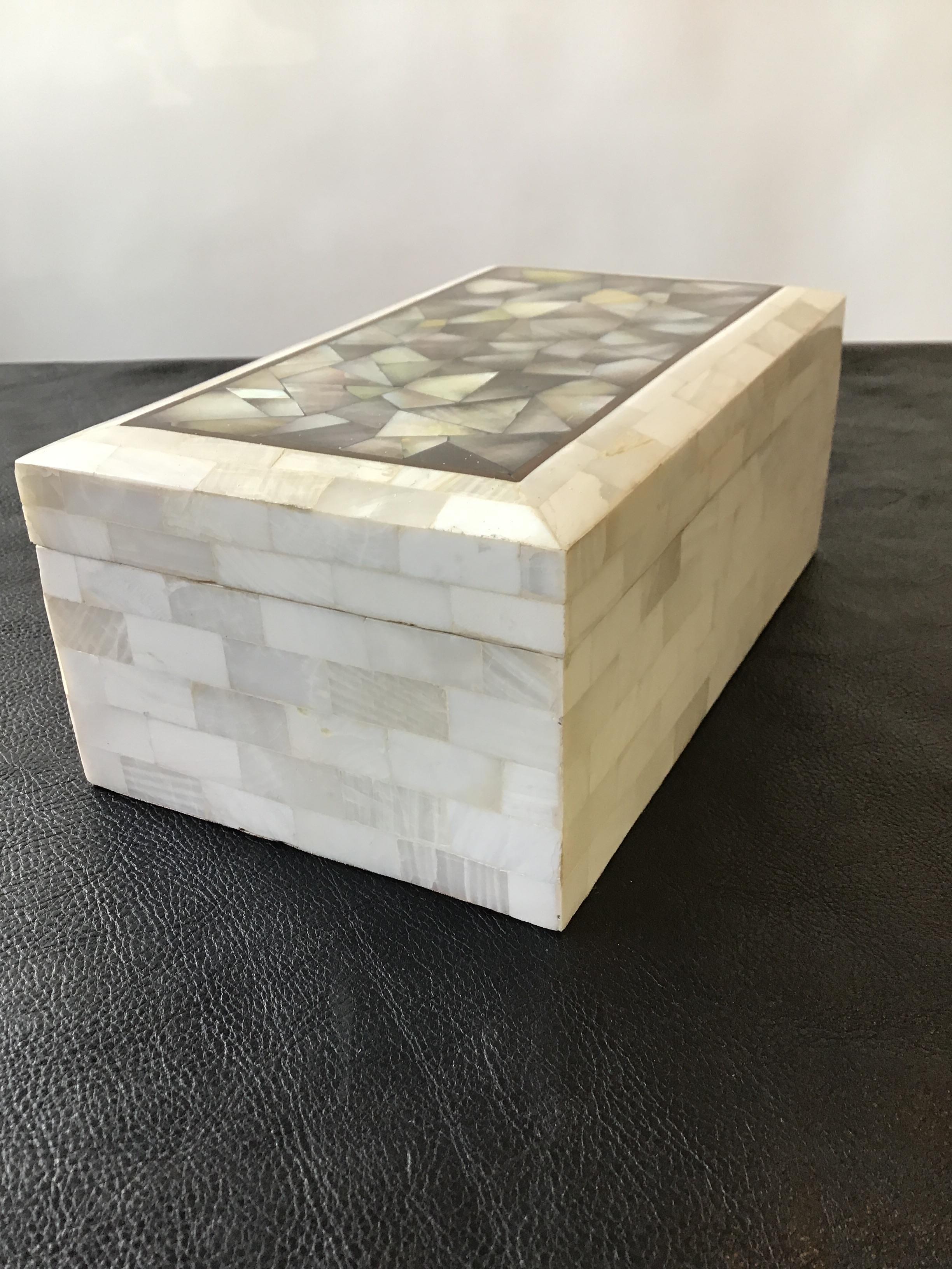 Mother of Pearl and Bone Box For Sale 2