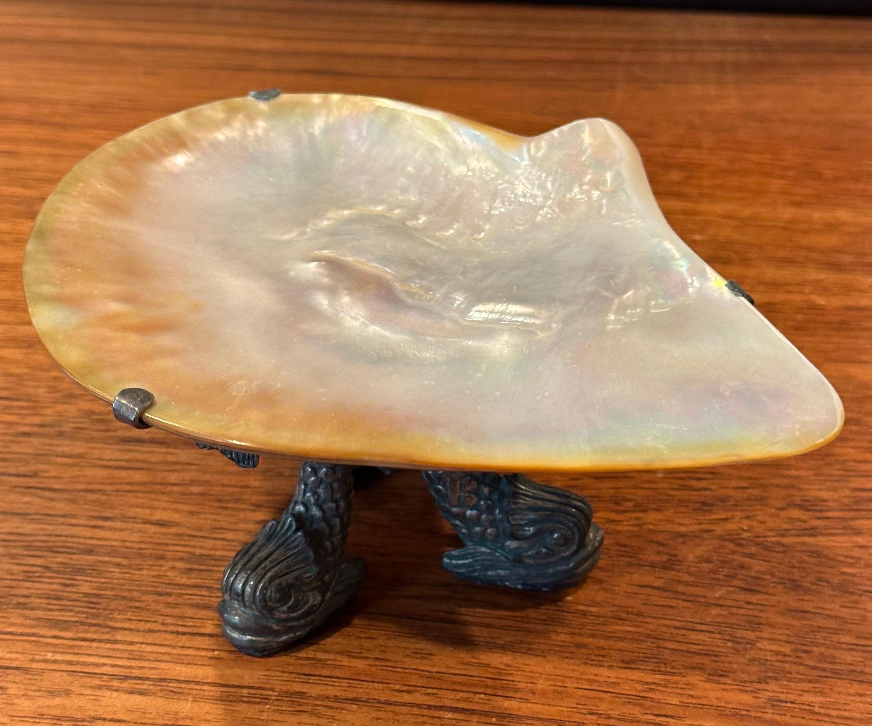 Plato para caviar de nácar y bronce de Maitland Smith en venta 3