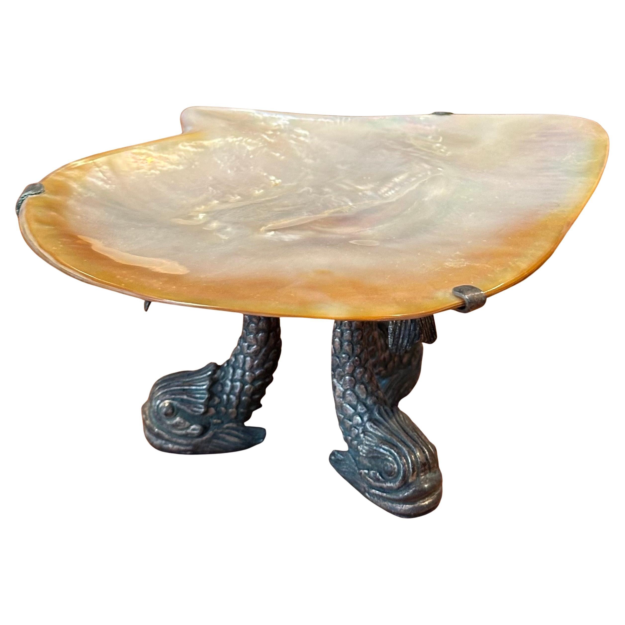 Plato para caviar de nácar y bronce de Maitland Smith en venta 9