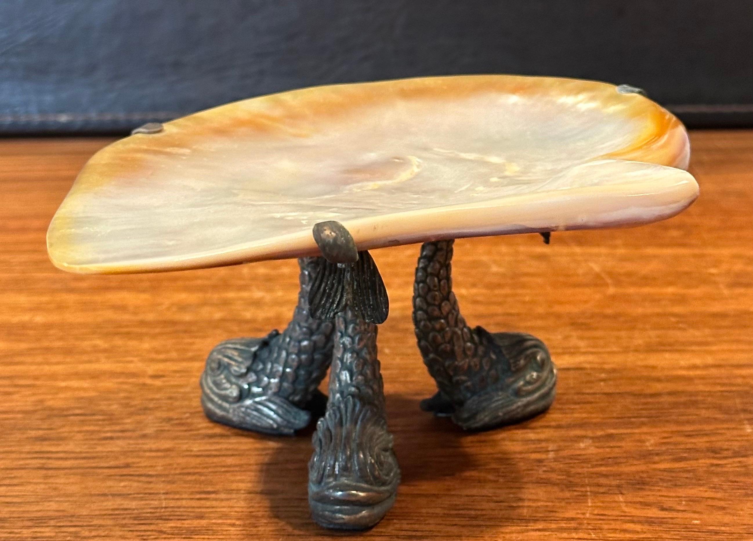 Plato para caviar de nácar y bronce de Maitland Smith en venta 1