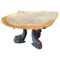 Mother-of-Pearl and Bronze Caviar Dish by Maitland Smith