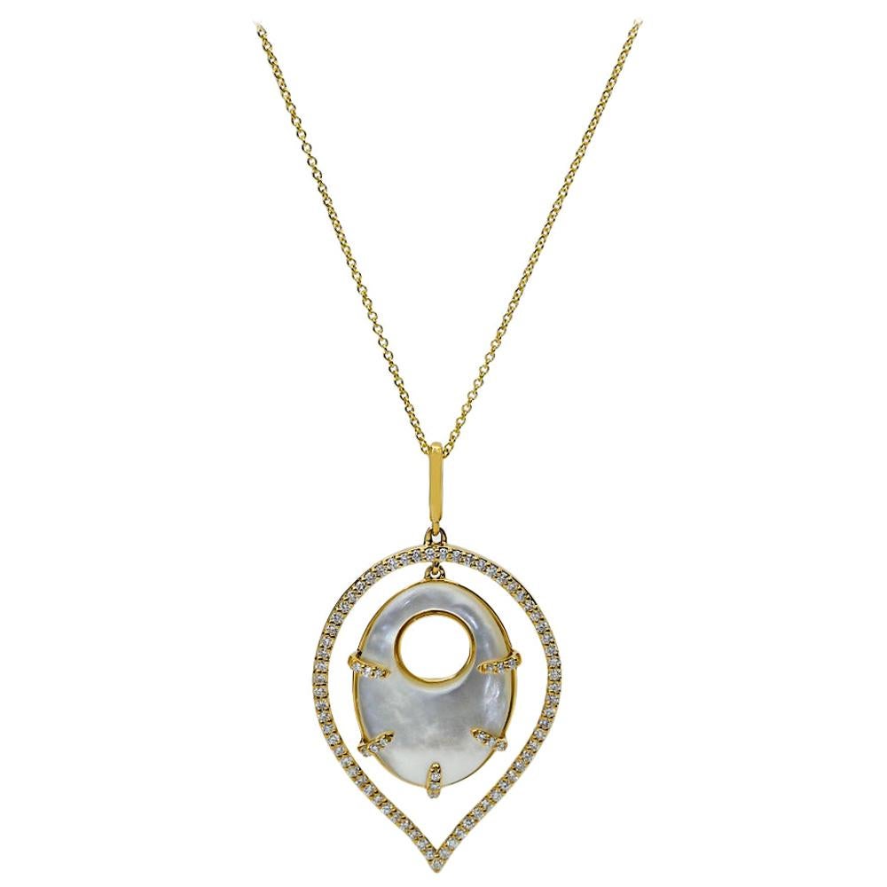 Vintage 18 Karat Yellow Gold and Mother of Pearl Drum Charm For Sale at ...