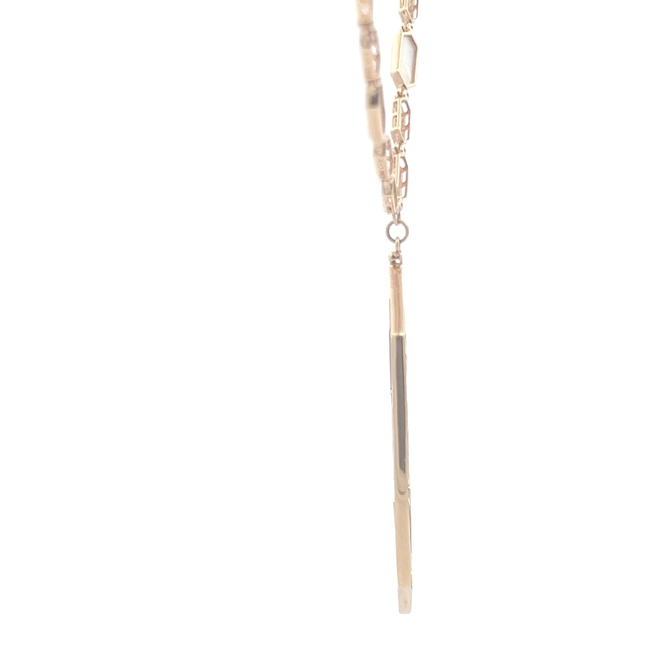 Collar de madreperla y diamantes en Excelente estado para la venta en Cedar Grove, NJ