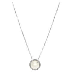 Mother-of-Pearl and Diamond Necklace