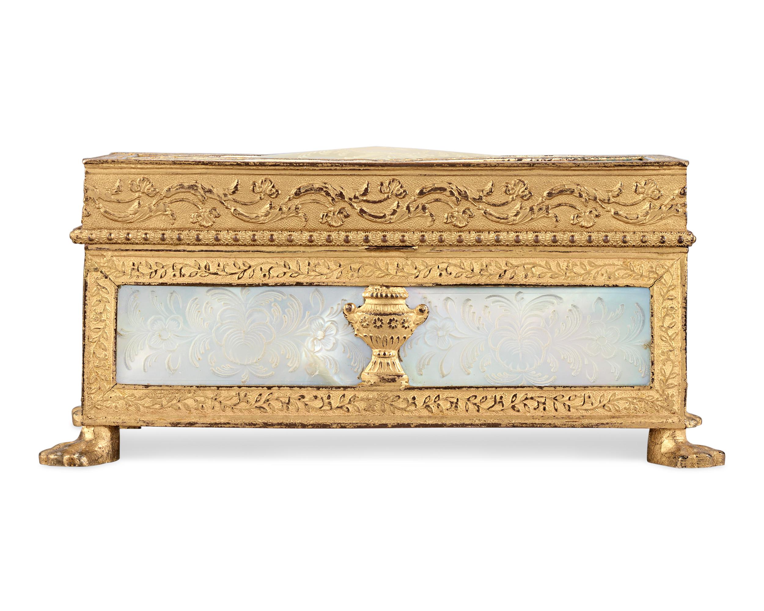 French Mother-of-Pearl and Ormolu Box