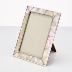 Mother-of-Pearl and Silver Photograph Frame London, 1923-1924