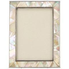 Mother-of-Pearl and Silver Photograph Frame London, 1923-1924