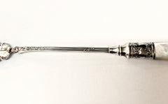 Mother of Pearl and Sterling Silver Olive Spoon