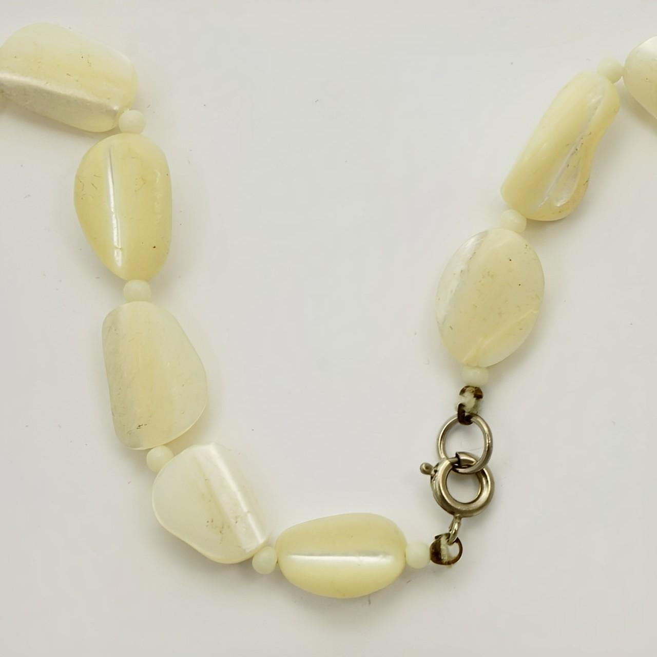 vintage mother of pearl necklace