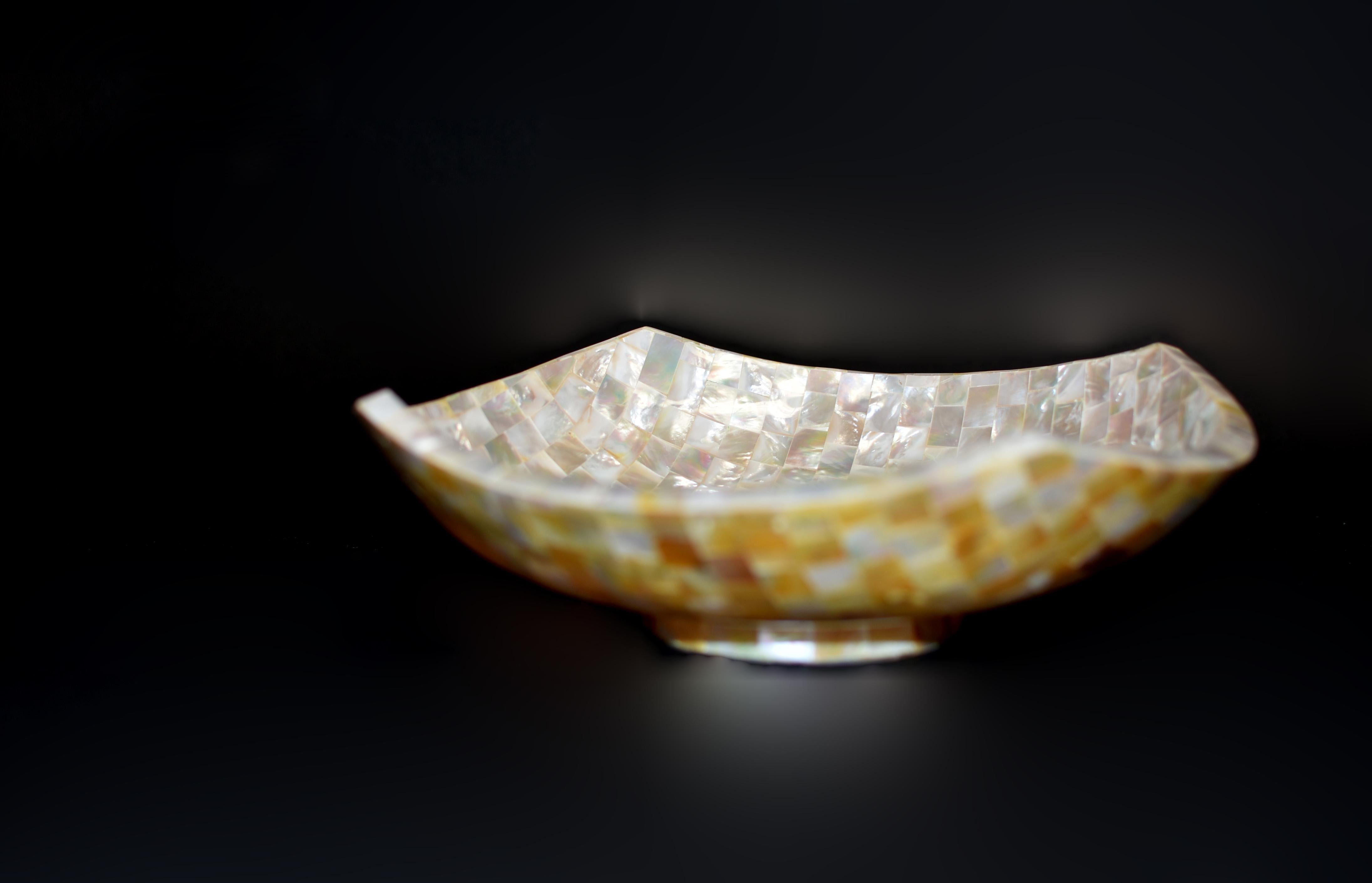 Mother of Pearl Bowl Unique 5