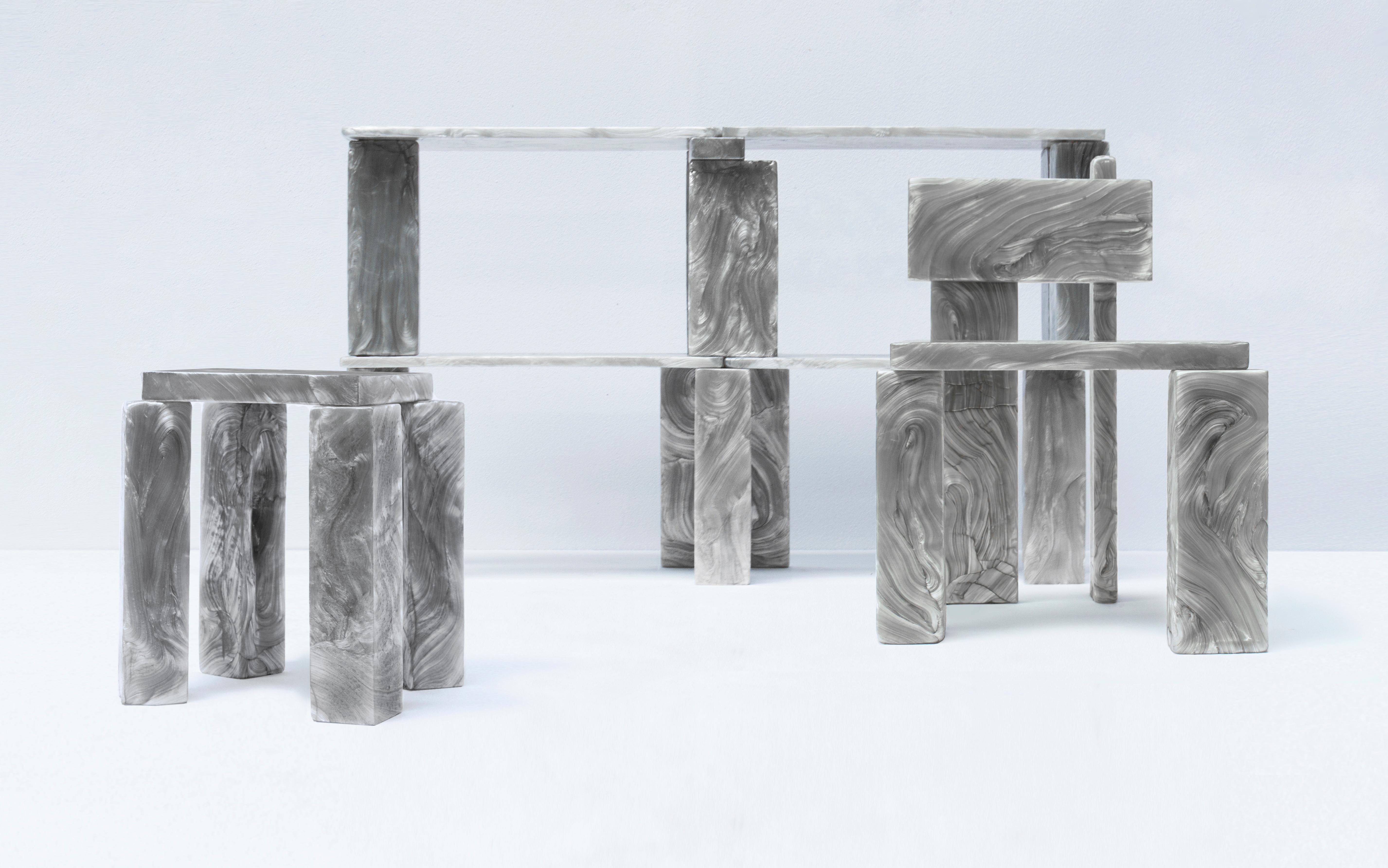 Dutch Mother of Pearl Cabinet by Marten and Joost, Sustainable Design