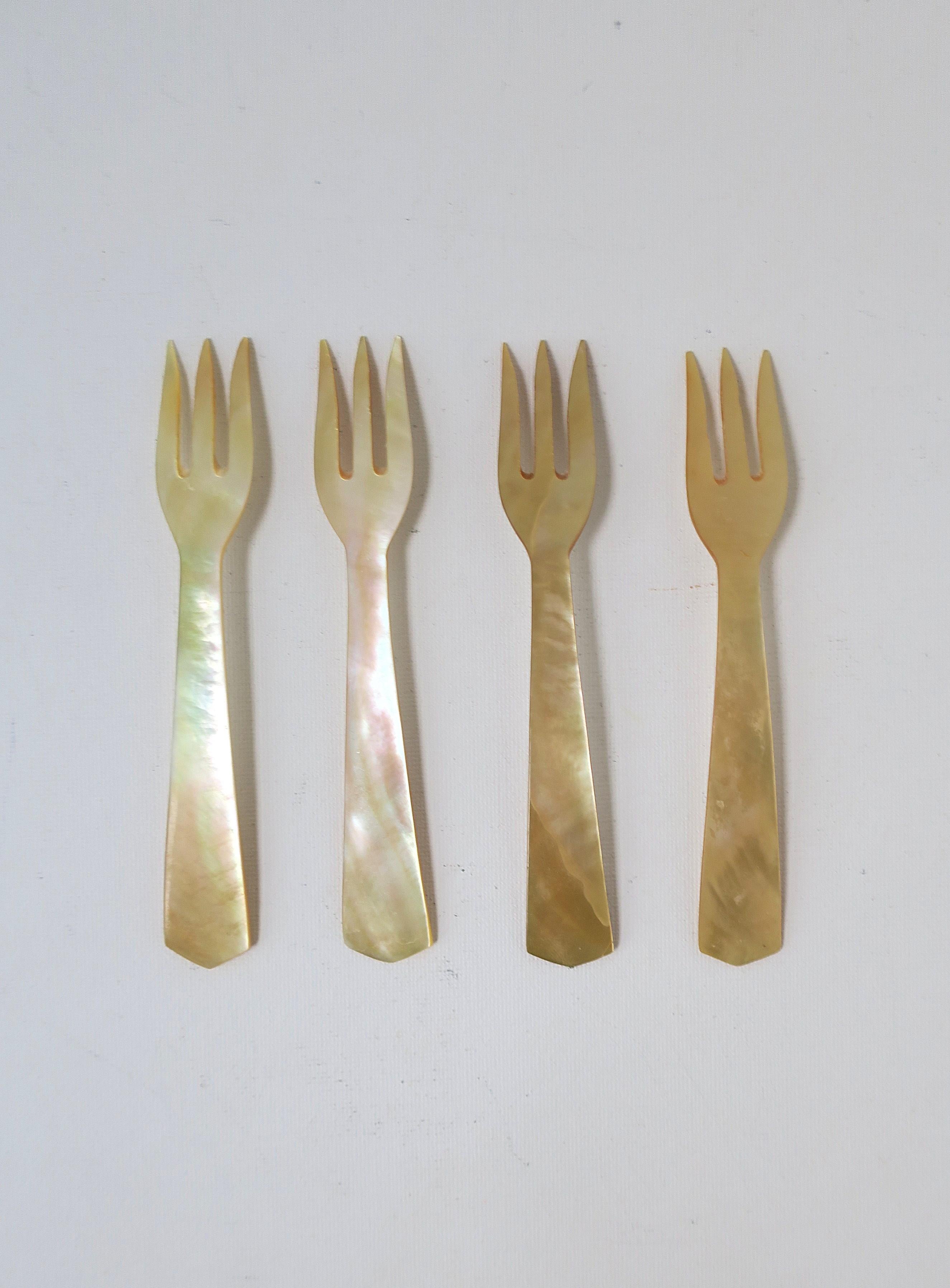 Mother of Pearl Caviar Appetizer Forks For Sale 1