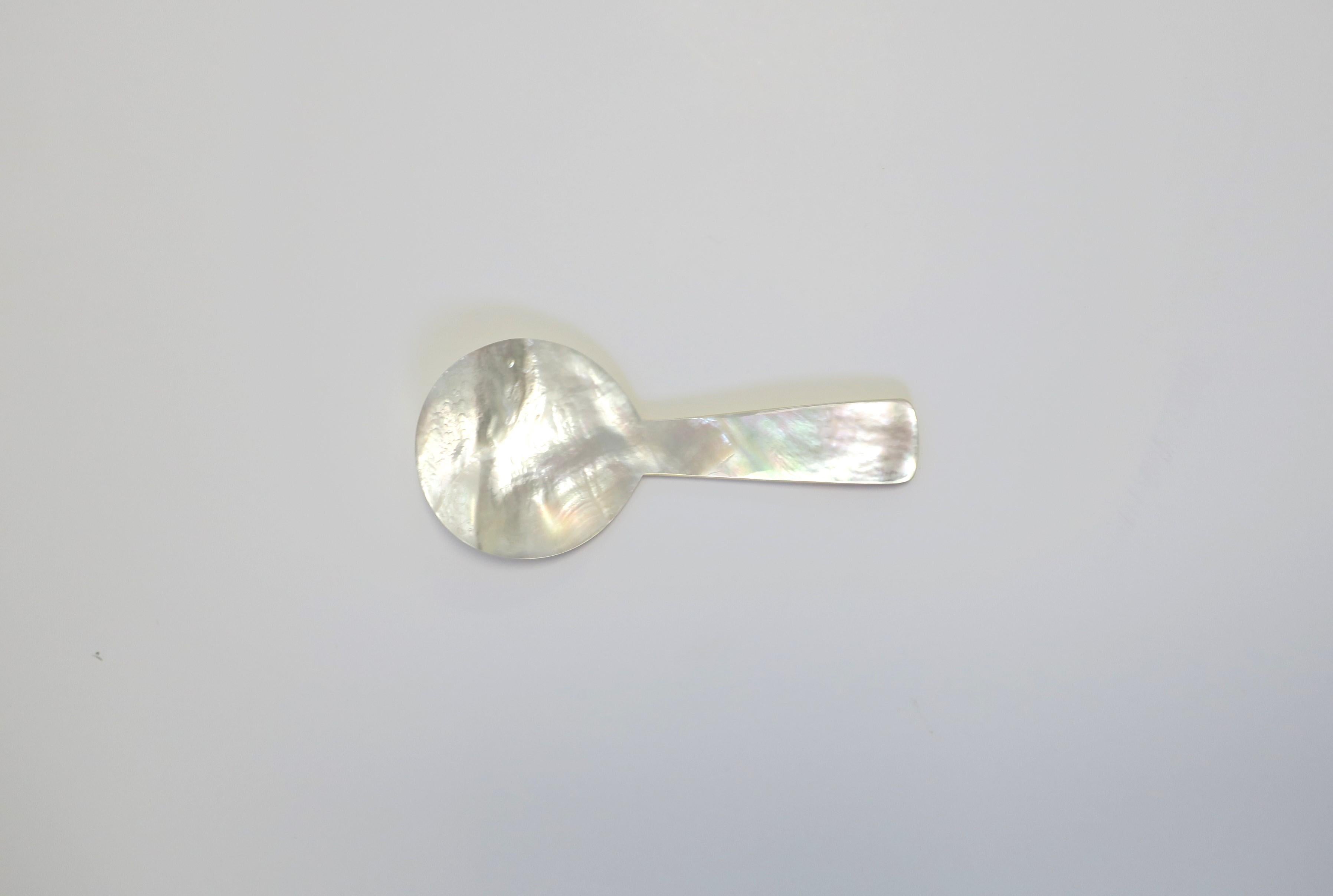 mother of pearl serving spoon