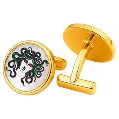 Mother Of Pearl Cufflinks - Medusa Cufflinks