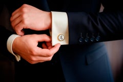 Mother Of Pearl Cufflinks - Running Horse Cufflinks