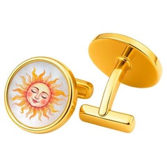 Mother Of Pearl Cufflinks - Sun Cufflinks