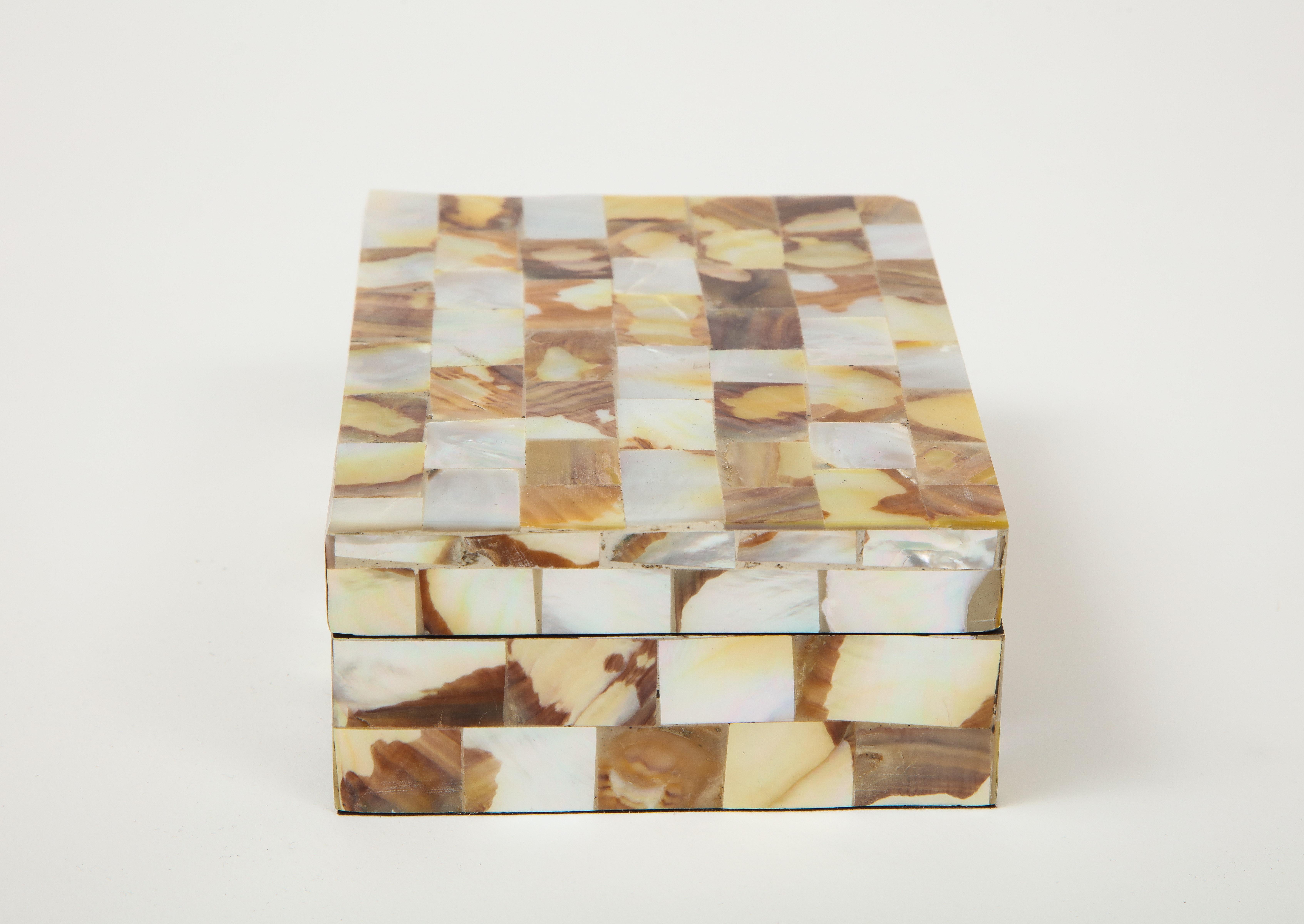 Philippine Mother of Pearl Decorative Box For Sale