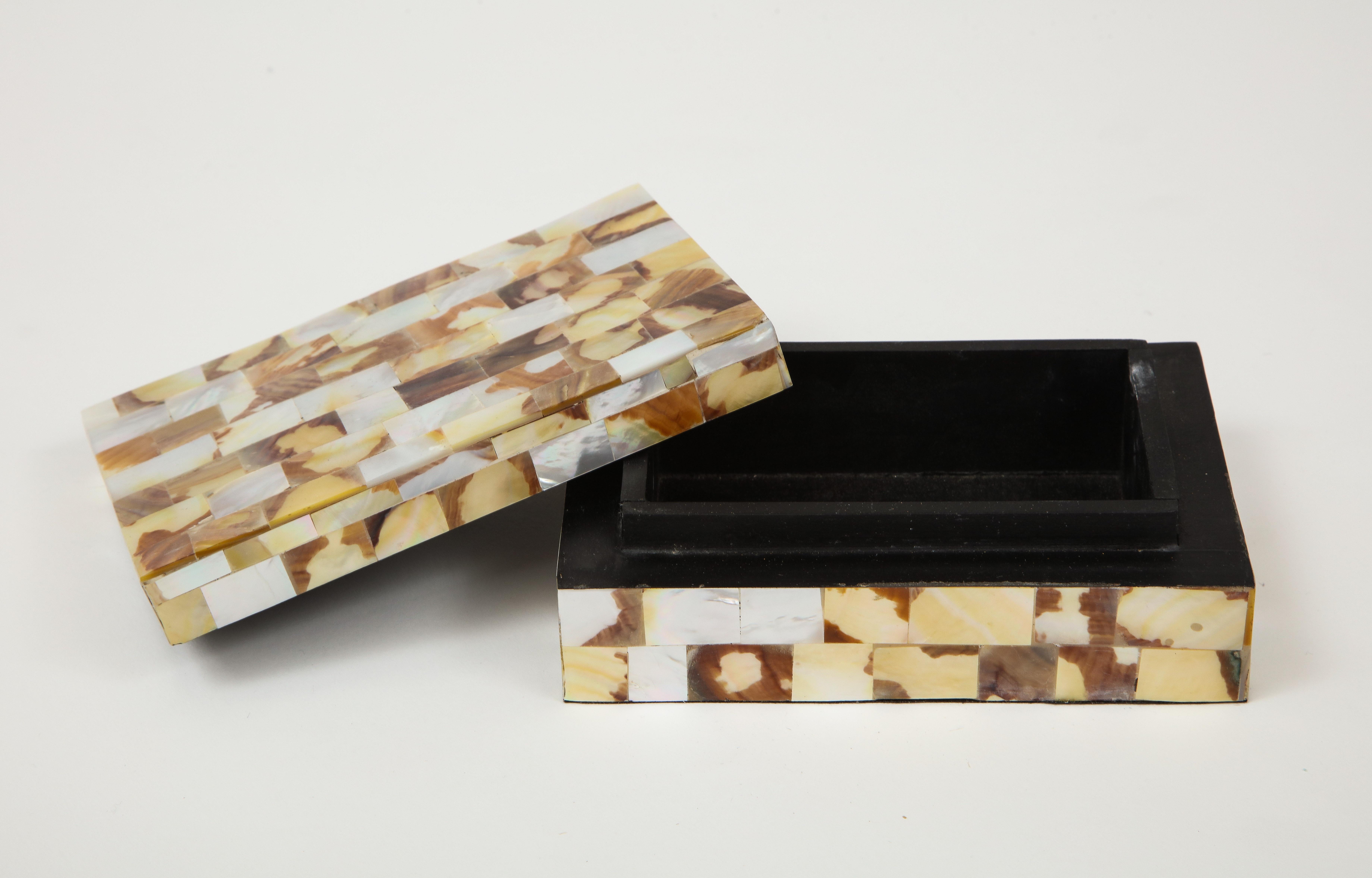 Modern Mother of Pearl Decorative Box