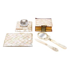 Mother of Pearl Desk Set