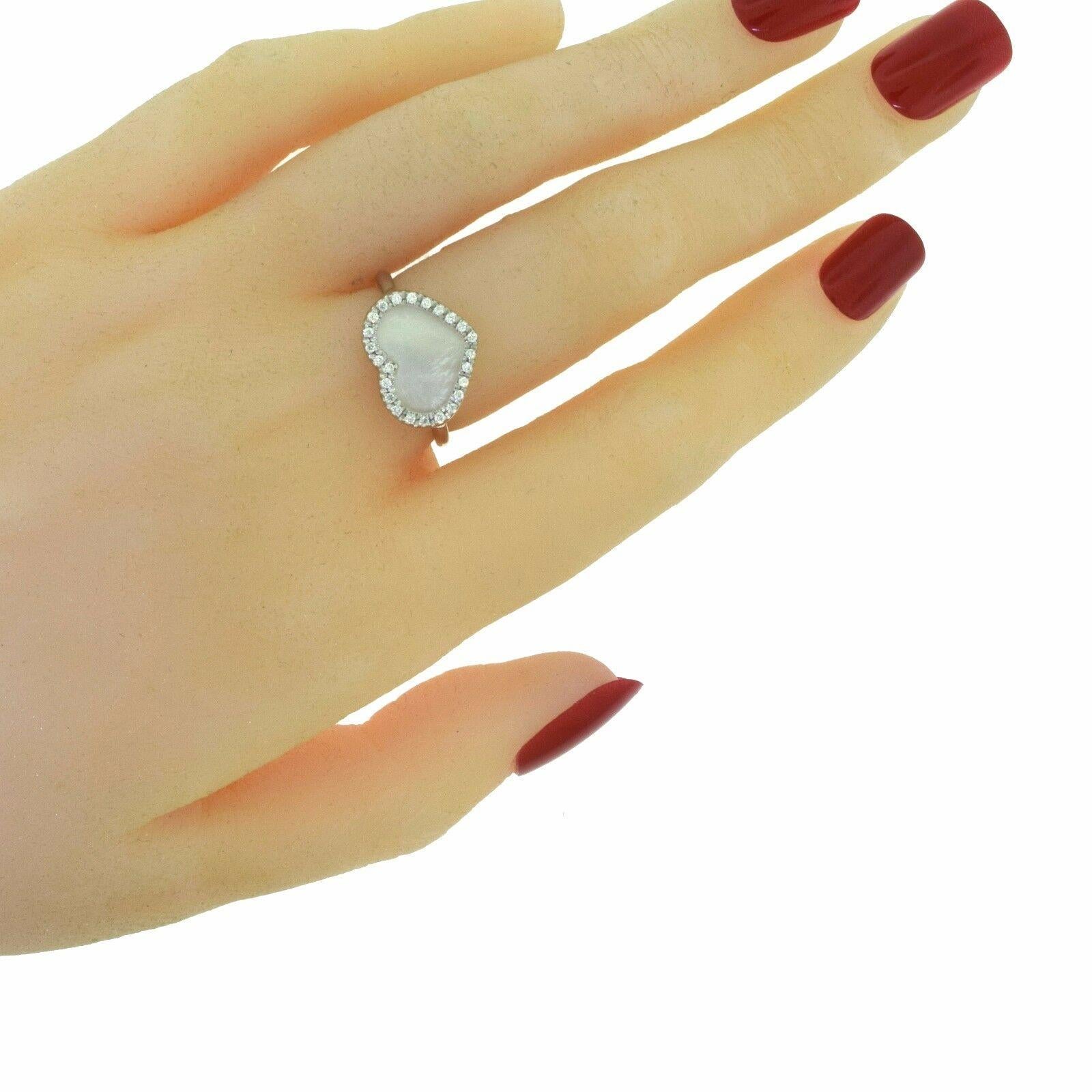 pearl heart ring