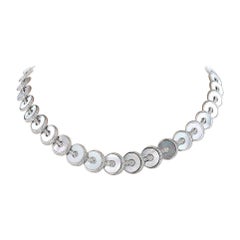 Collana con madreperla e diamanti