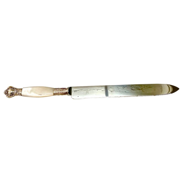 Mother of Pearl Handled Carving or Cake Knife at 1stDibs